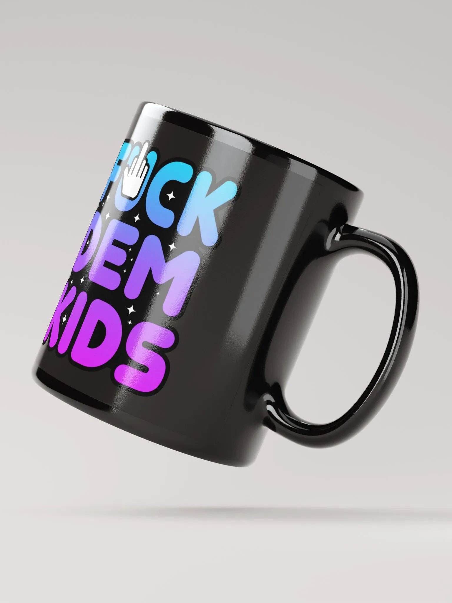FUCK DEM KIDS BLACK COFFEE MUG product image (4)