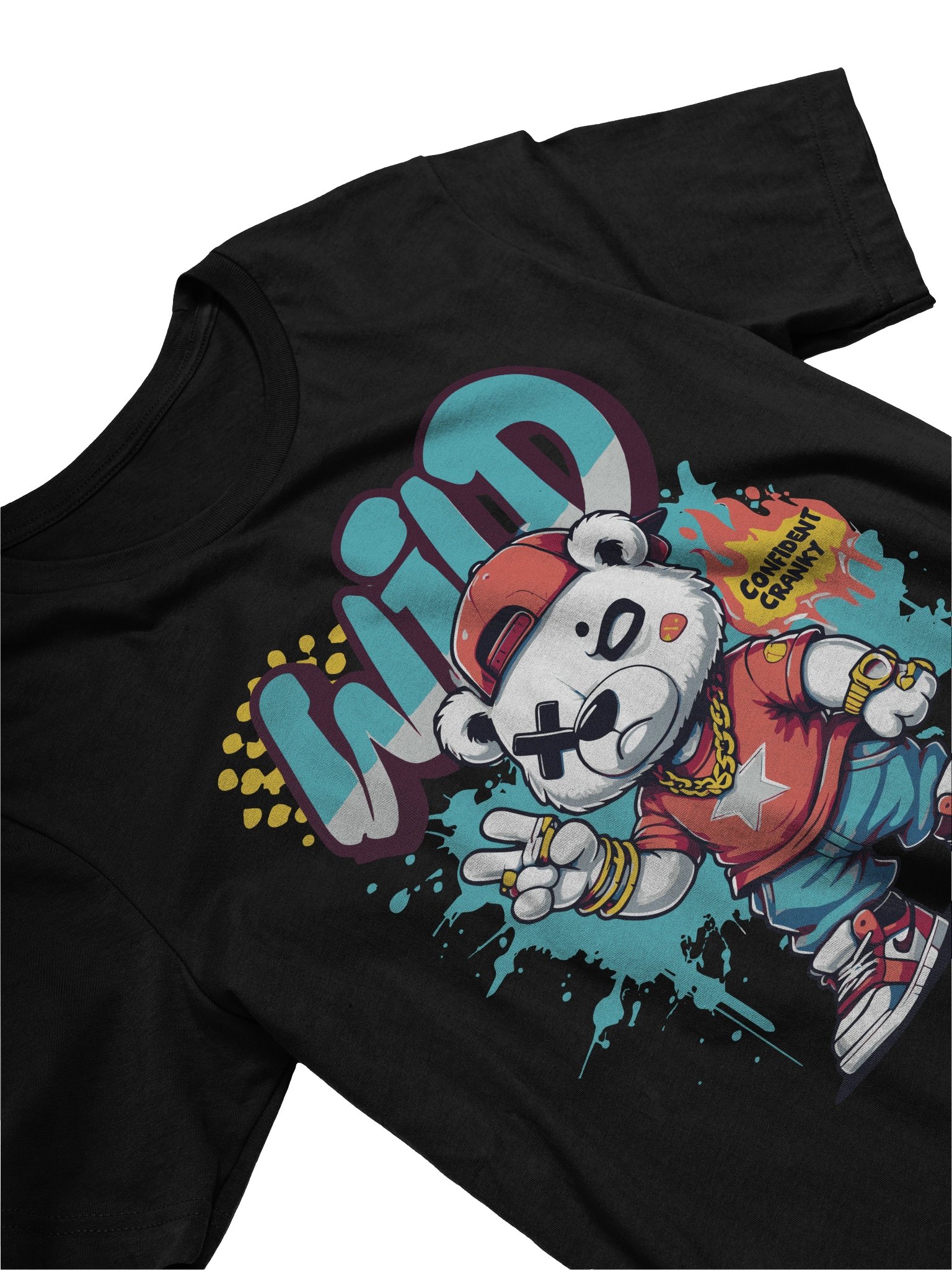 Wild Bear Graffiti T-Shirt - Unisex T-Shirt – Premium Printed T-Shirt for Everyday Casual & Streetwear product image (3)