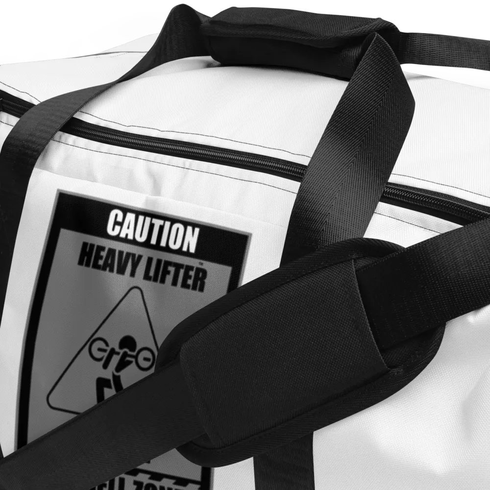 Caution Heavy Lifter Ahead-Barbell Zone Duffle Bag product image (4)