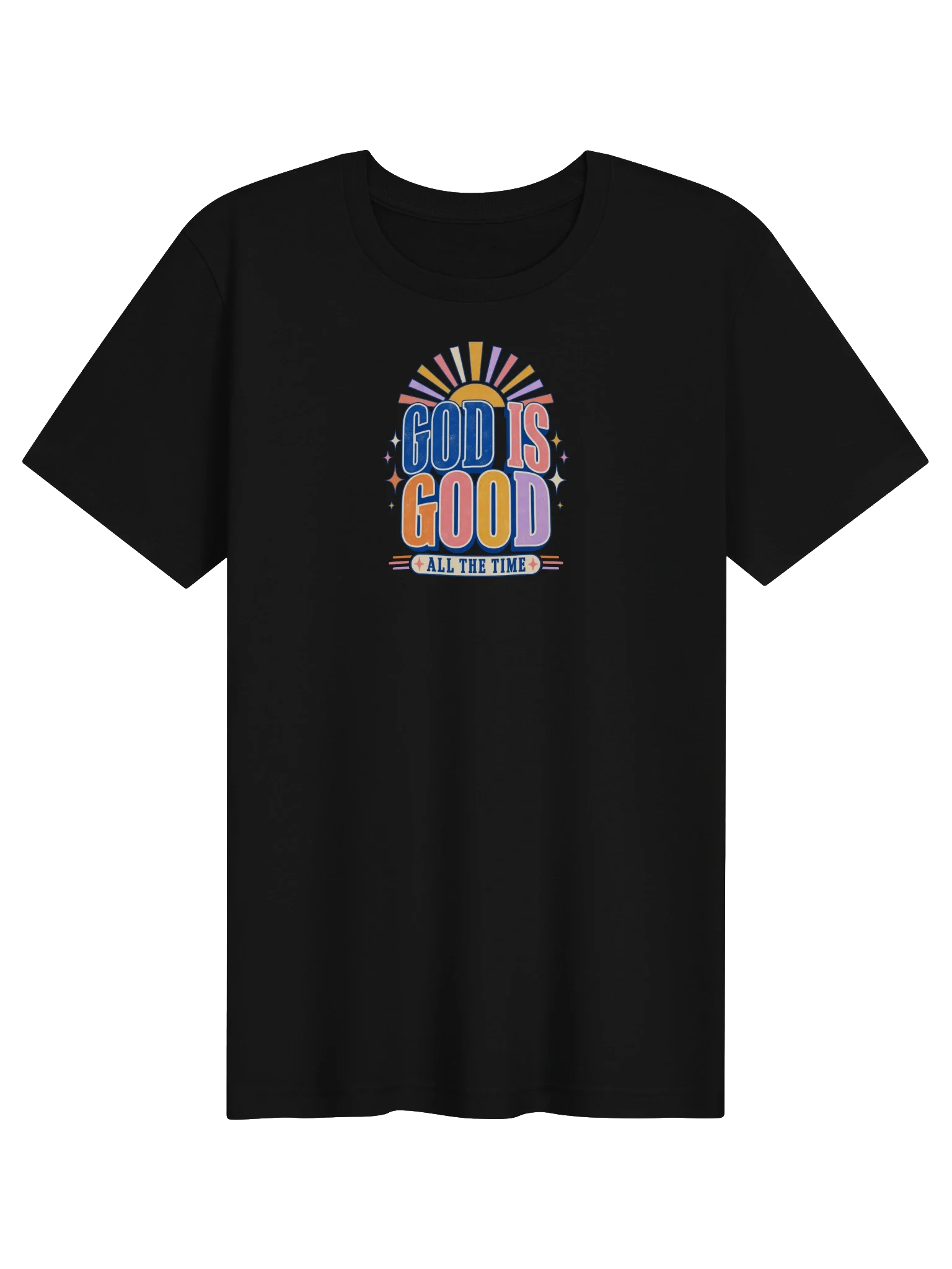 God Is Good All The Time Retro Graphic Tee from Kweeble Glory Store