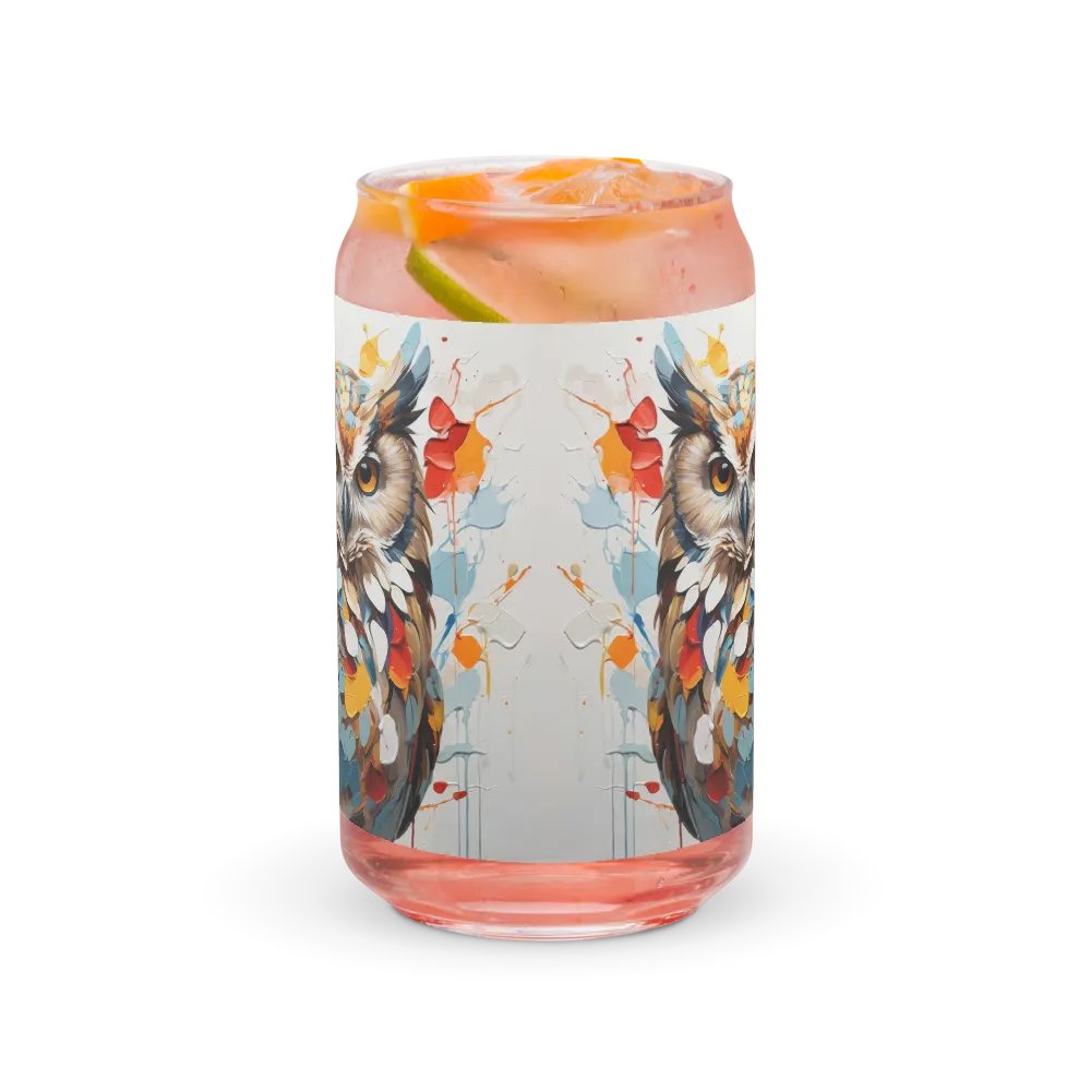 Mystic Plumage Owl Glass Can Sipper product image (9)