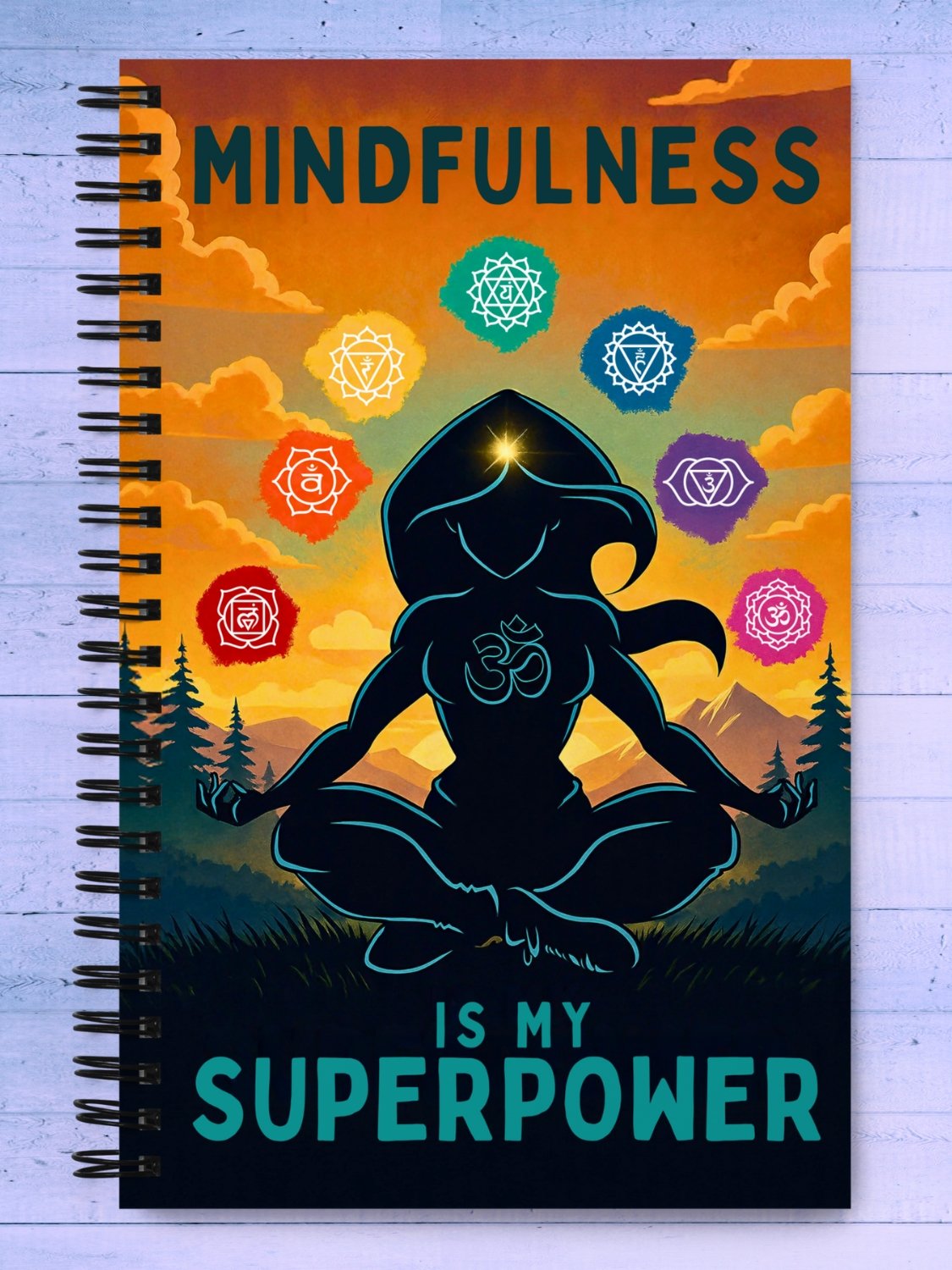 Mindfulness Is My Superpower - Spiral Journal Notebook product image (1)