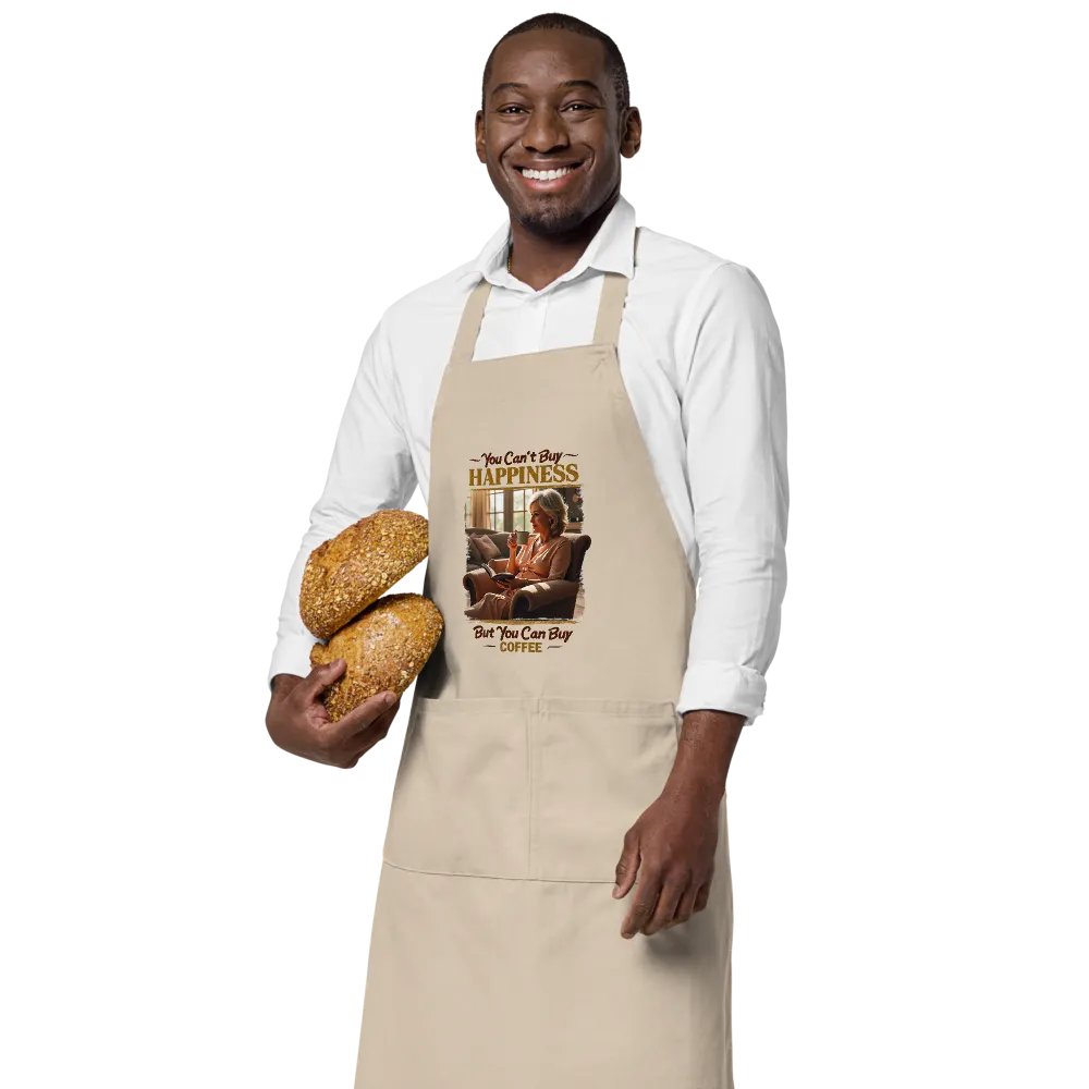 Coffee Happiness Organic Cotton Apron product image (3)