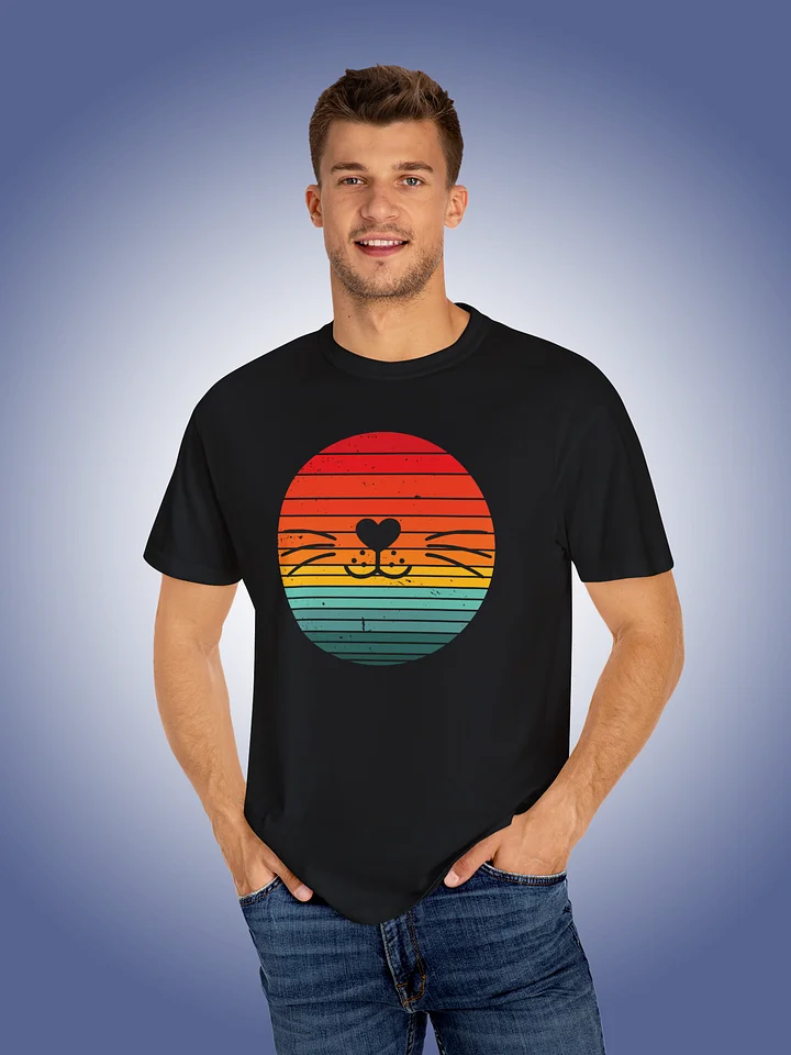 Retro Sunset Smiling Cat product image (1)