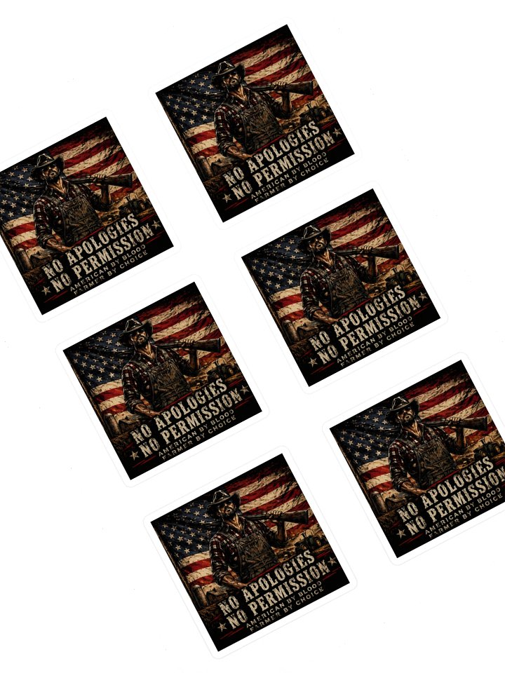 No Apologies - No Permission Kiss Cut Sticker Sheet product image (1)