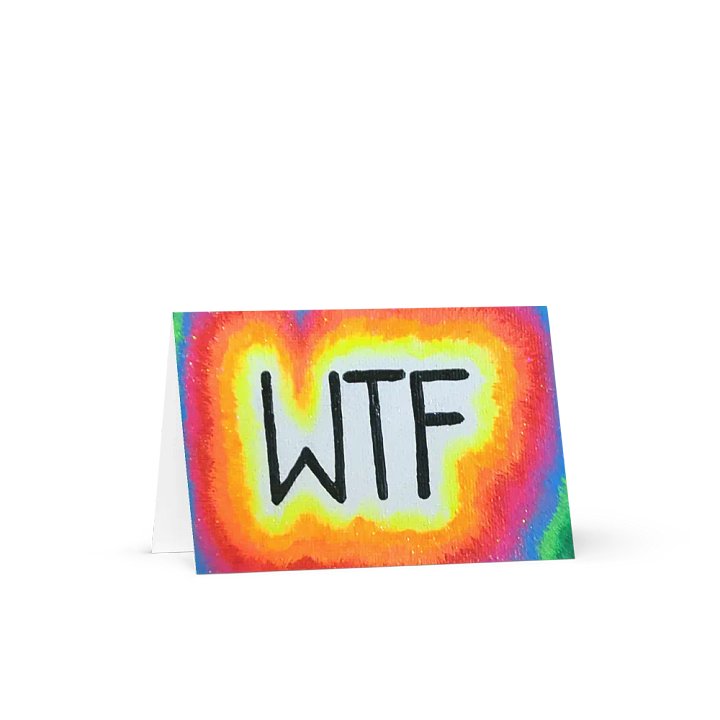 WTF Neon Greeting Card product image (1)