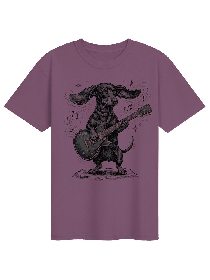 Dachshund Rock Guitar Shirt - Funny Rockstar Dog Tee product image (1)