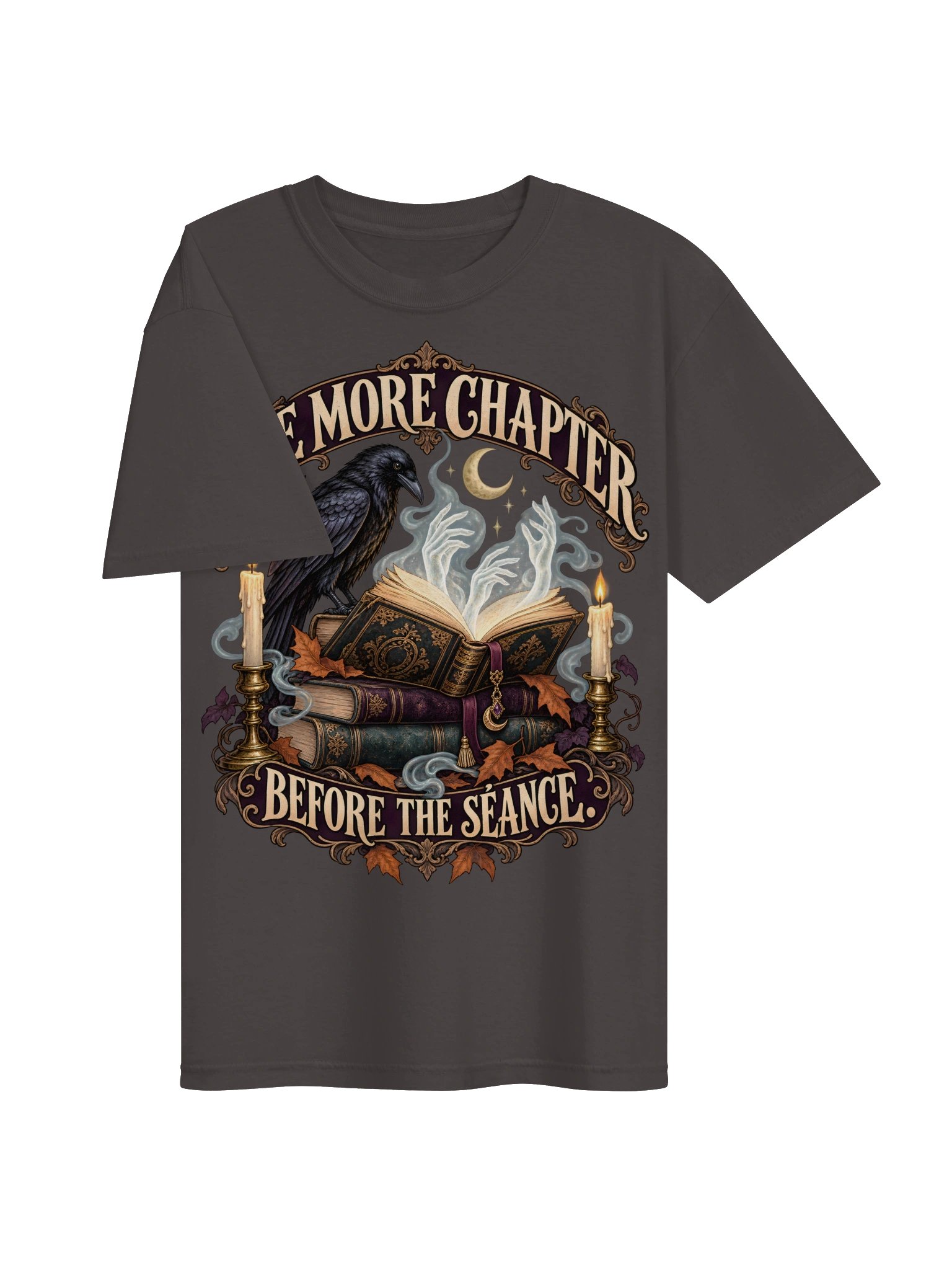One More Chapter Before the Séance | Halloween Book Lover Shirt product image (3)