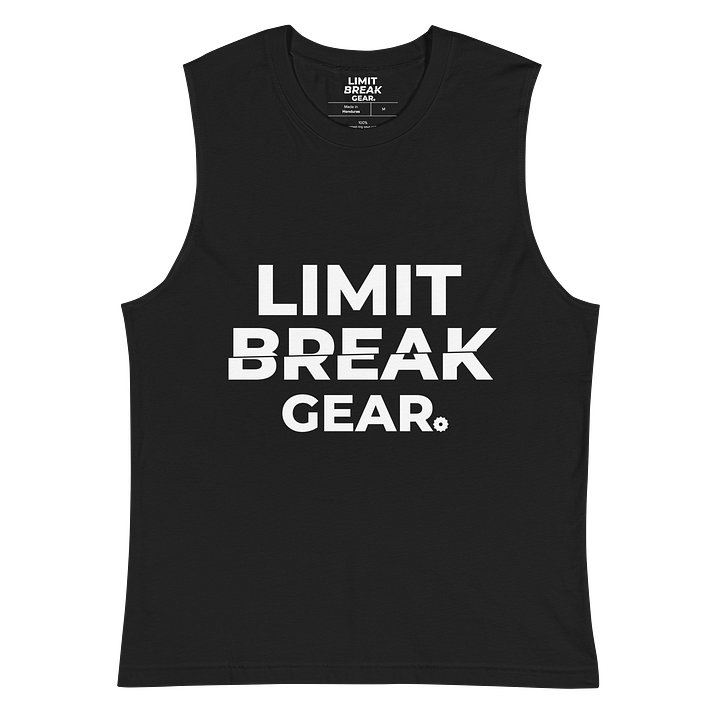 Limit Break Gear Sliced Sleeveless - white logo product image (2)
