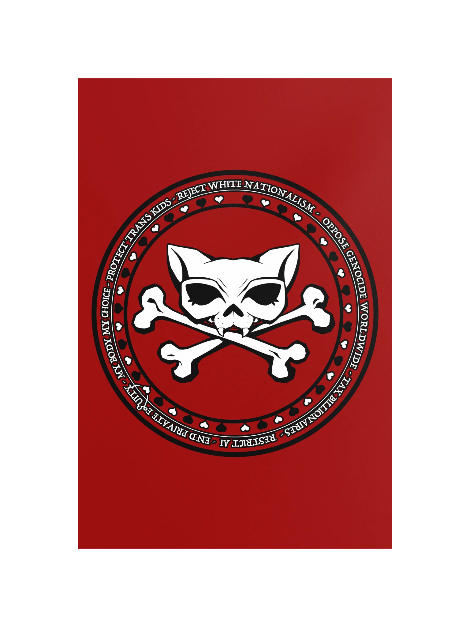 My Politics Kat Skull Red Poster product image (4)