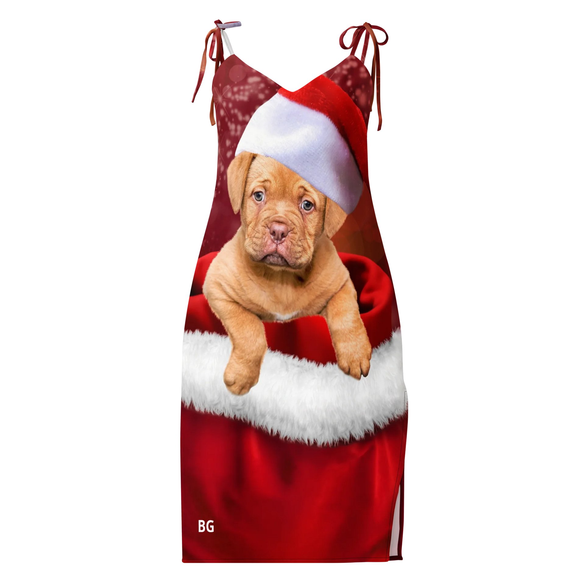 'It's Christmas' Santa Paws All-Over Slip Dress product image (1)