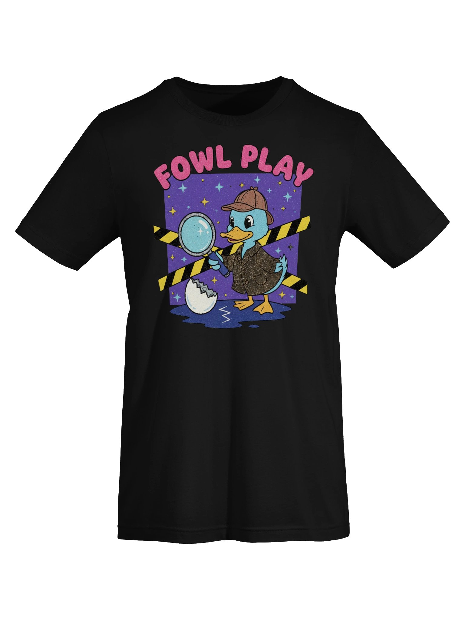 Fowl Play Detective Duck Halloween Tee product image (5)