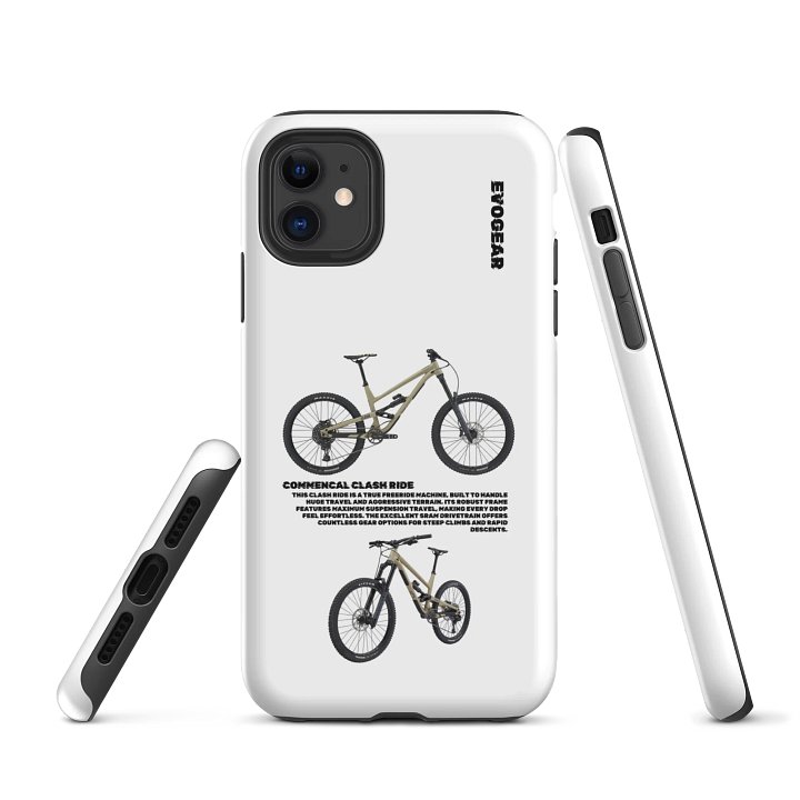 White Commencal Clash Ride 2021 iPhone Case product image (1)