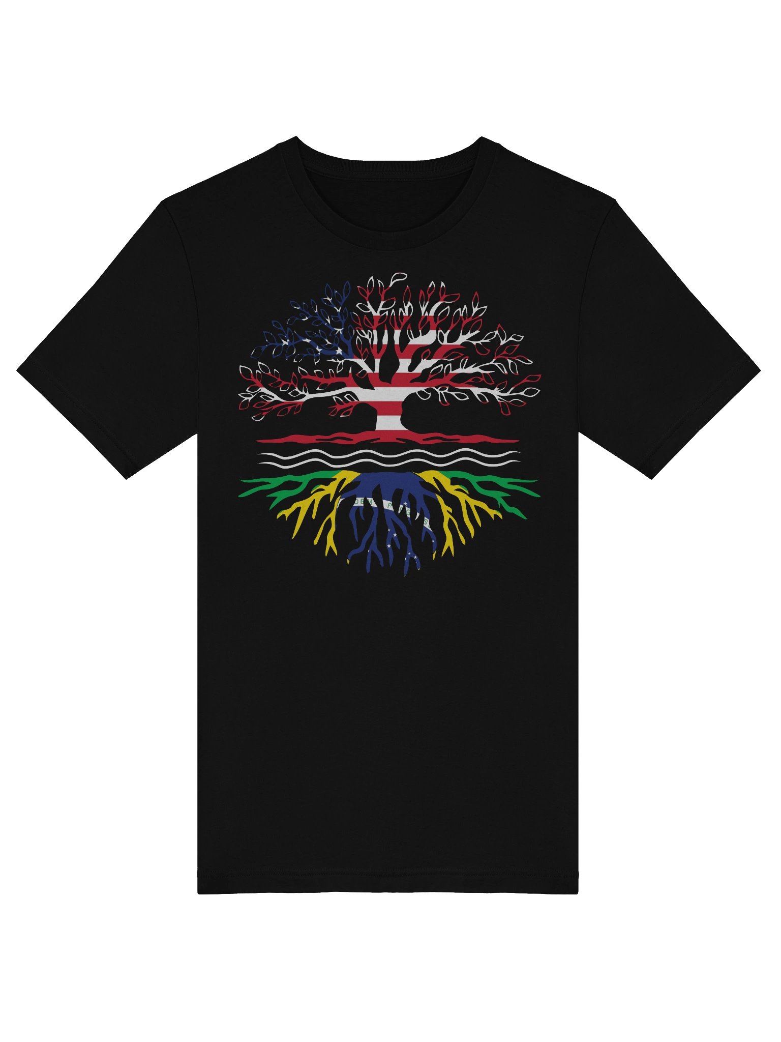 USA Brazil Roots Graphic Shirt, Patriotic Tee, American & Brazilian Pride, Unisex T-Shirt product image (8)