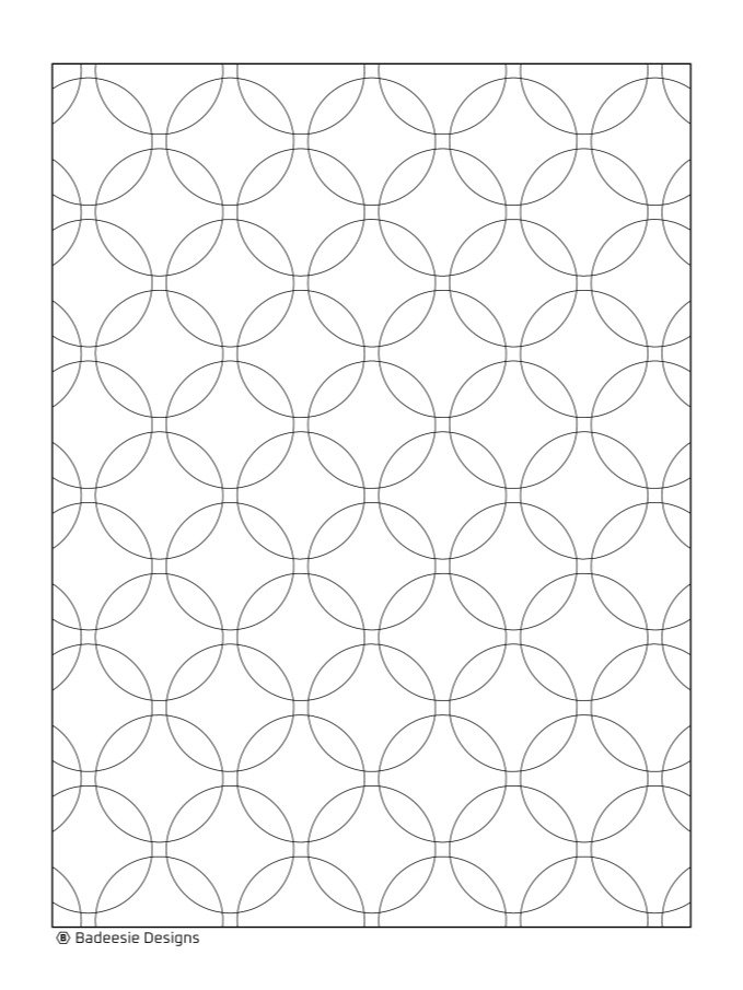 Overlapping Circles Coloring Page product image (1)