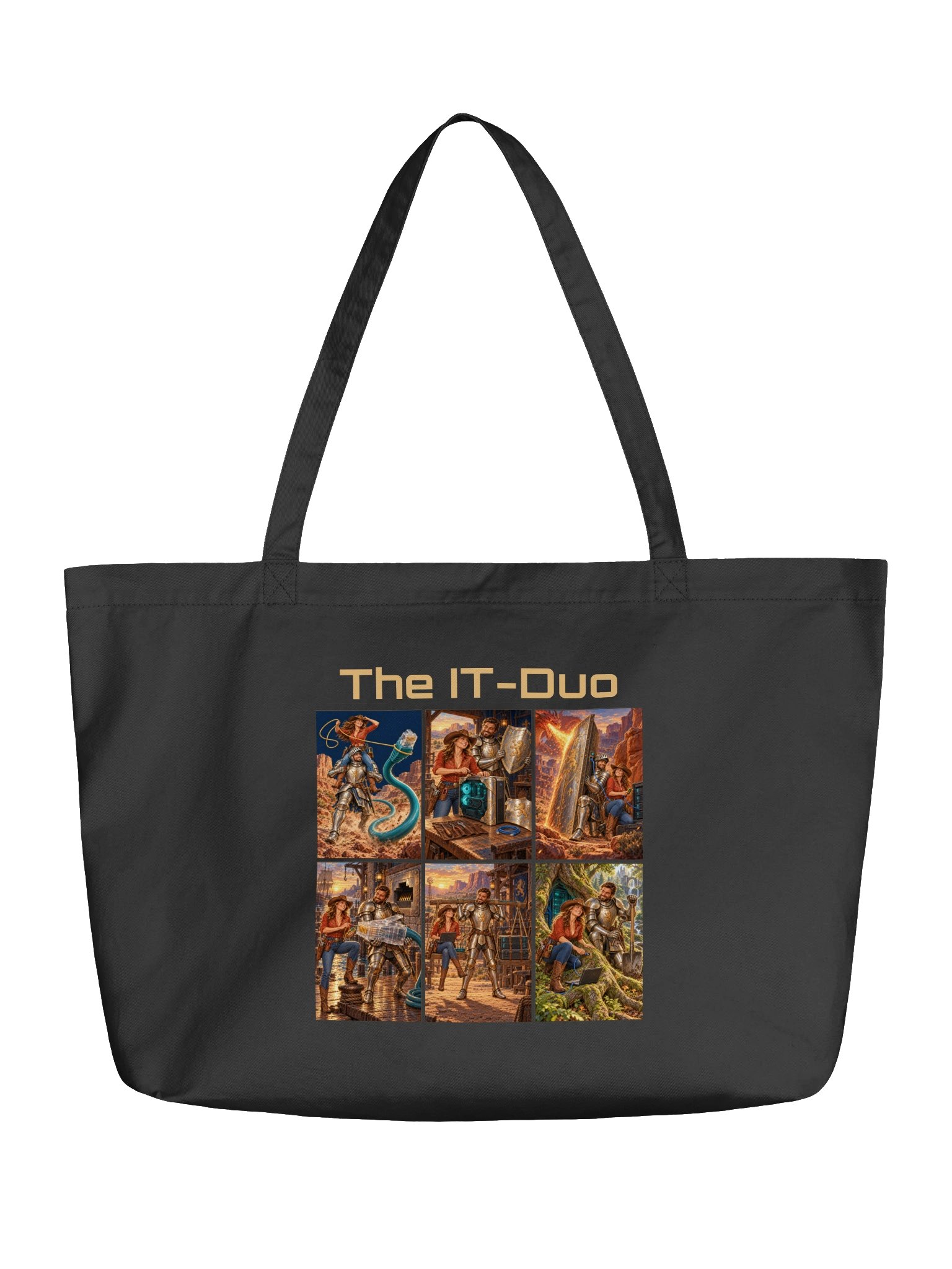 PATB The IT-Duo Collector Grid Cotton Tote product image (1)