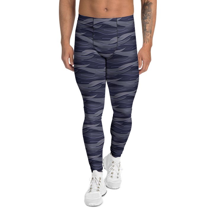 Colorful Modern Abstract Stripes Men's Leggings product image (1)