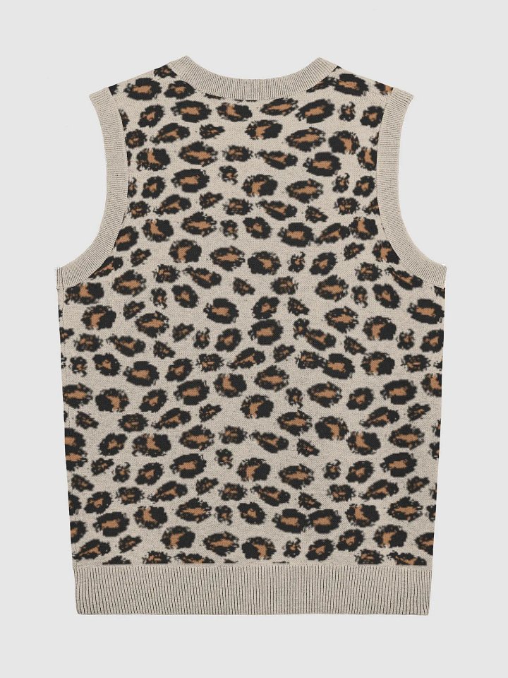 Leopard Print V-Neck Vest product image (9)