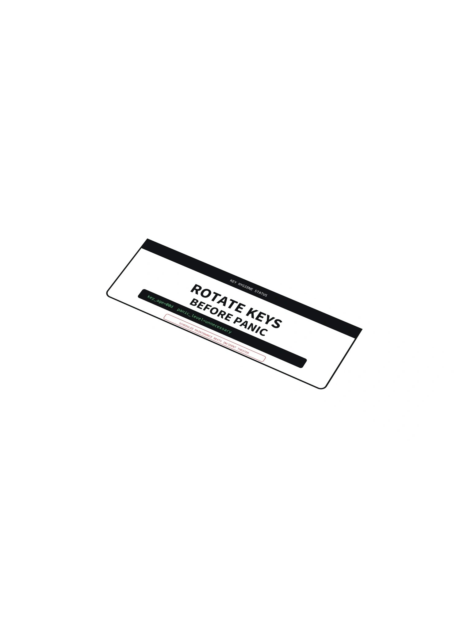 Rotate Keys Before Panic Sticker product image (1)