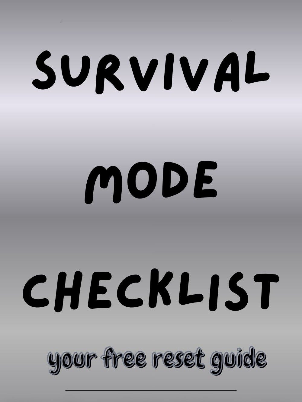 Survival Mode Checklist product image (1)