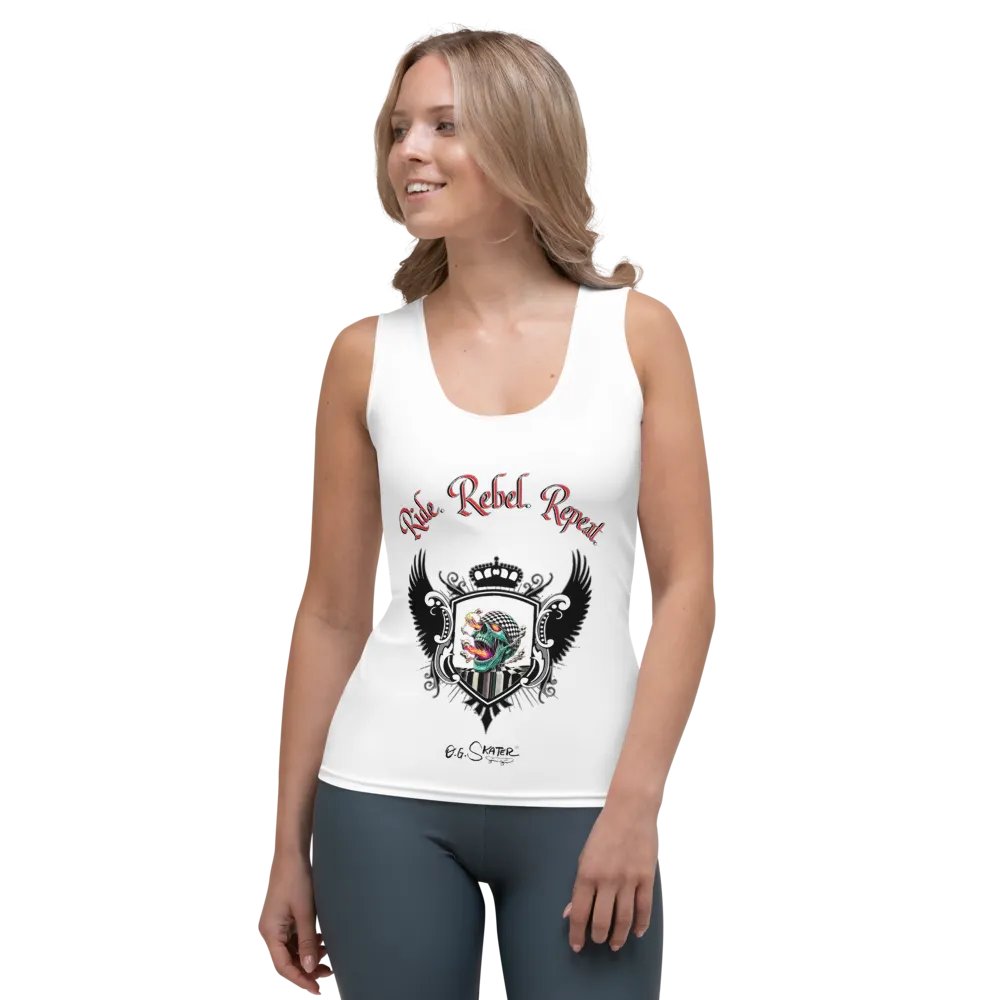 “Ride. Rebel. Repeat.” Women’s Tank by O.G. Skater® product image (1)