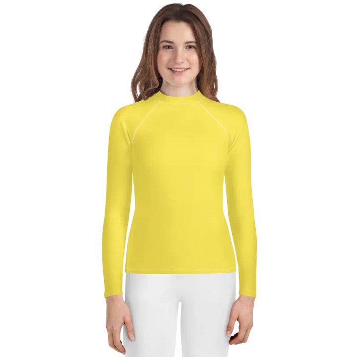 Yellow Kids Long Sleeve Shirt product image (1)