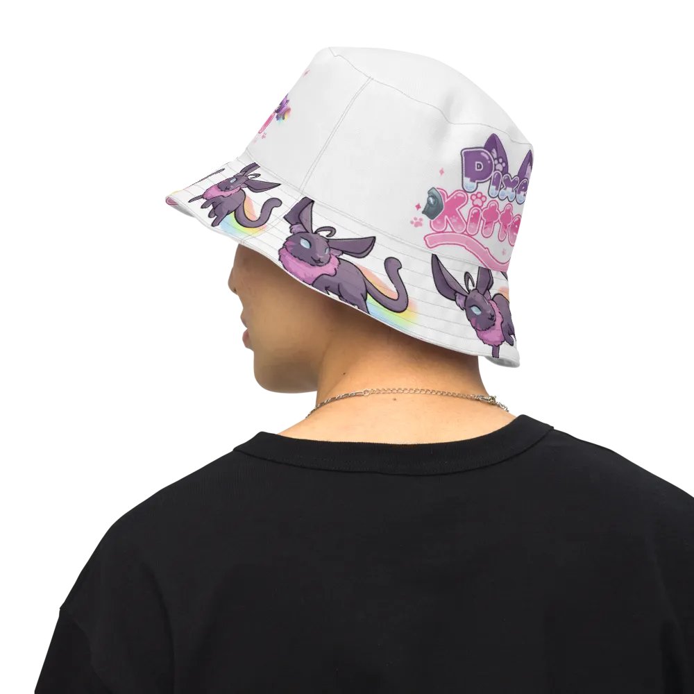 Pixel Kitten Reversible Bucket Hat product image (6)