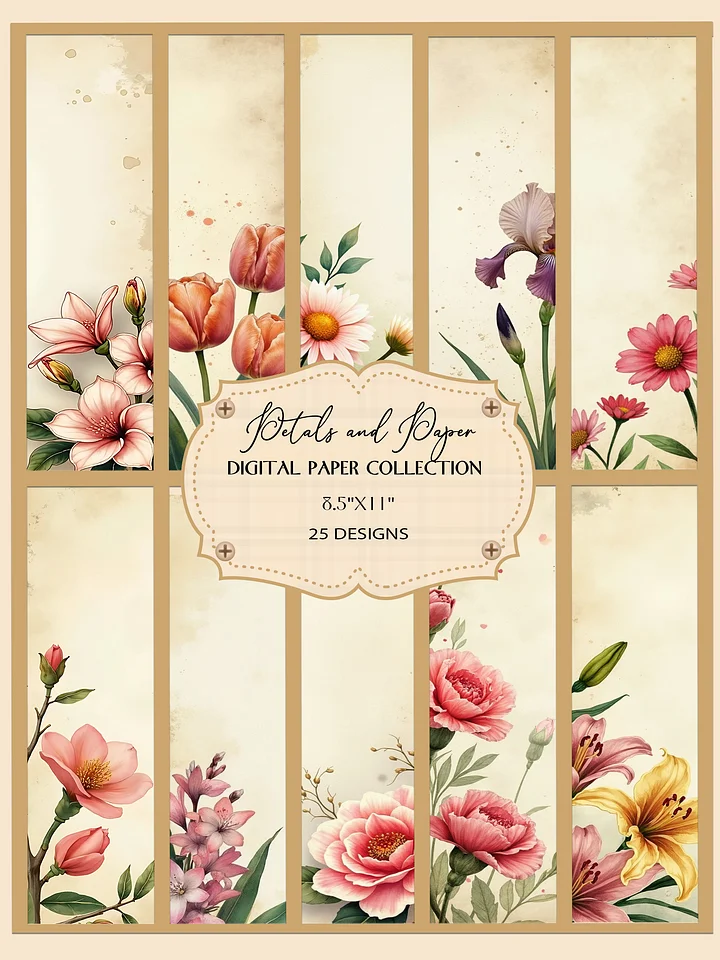 Petals and Paper Digital Art Collection product image (1)