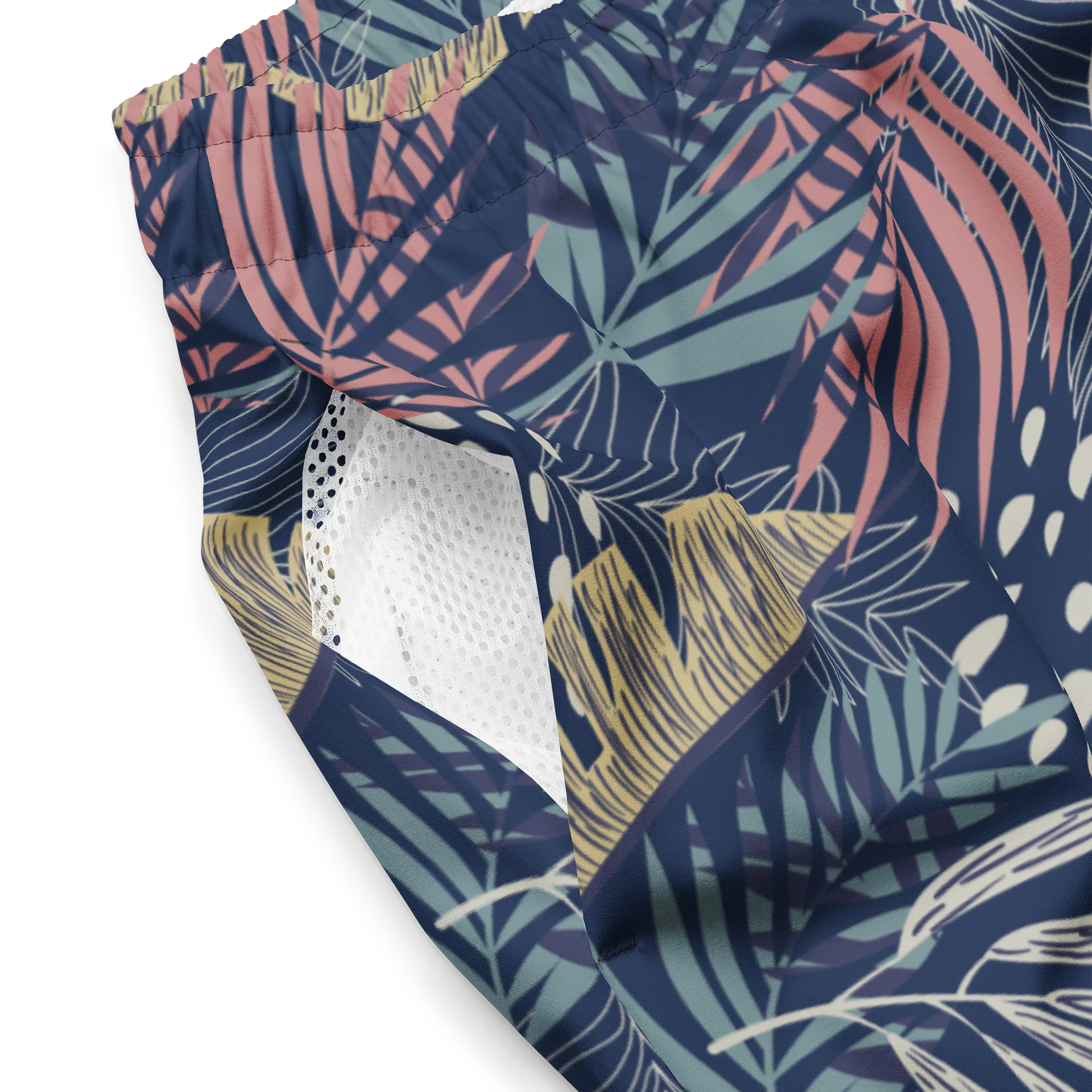 Tropical Leaves Paradise Swim Trunks for Summer Comfort product image (3)