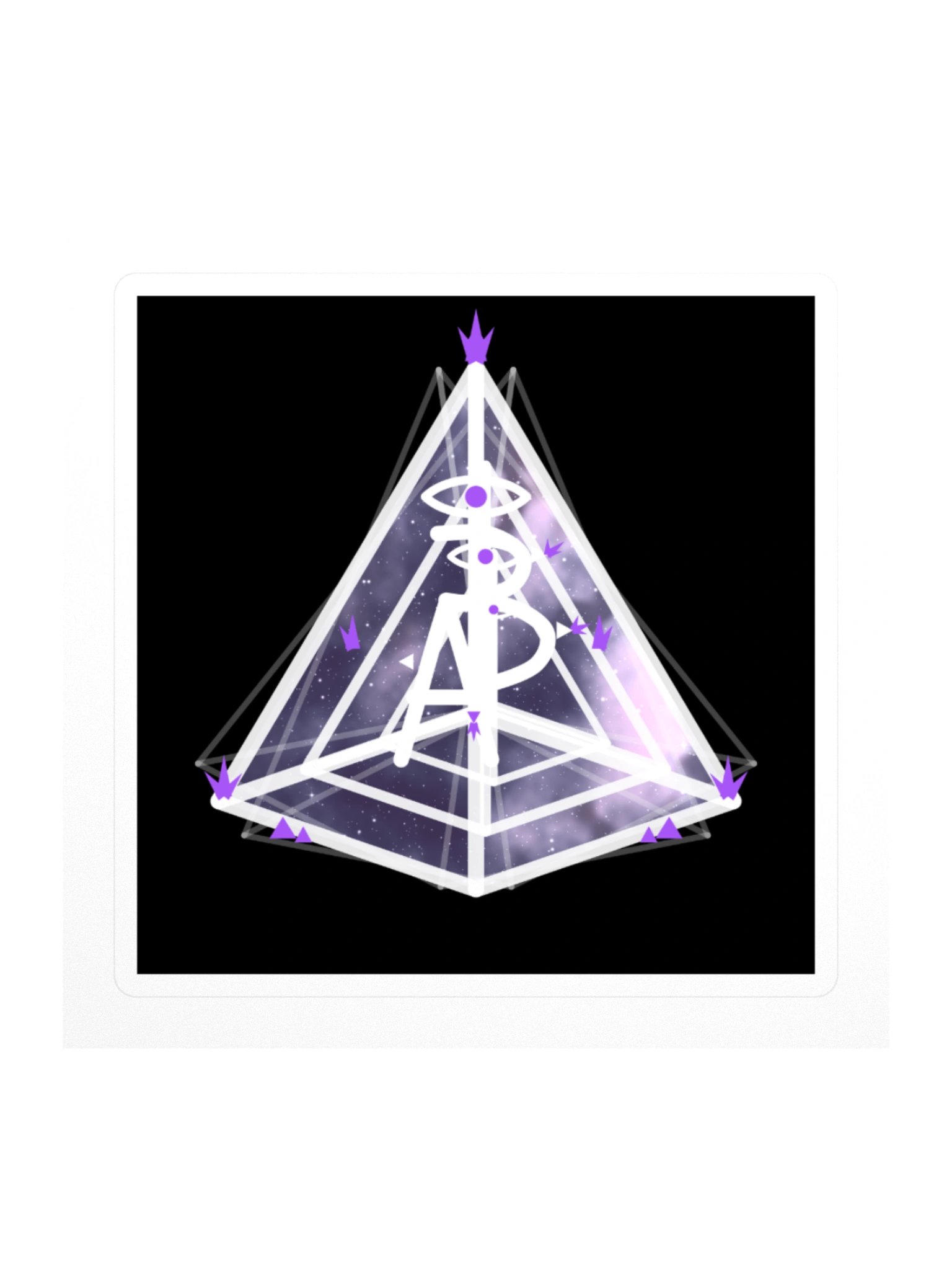 AP-3 9D Galaxy — Block Sticker product image (1)