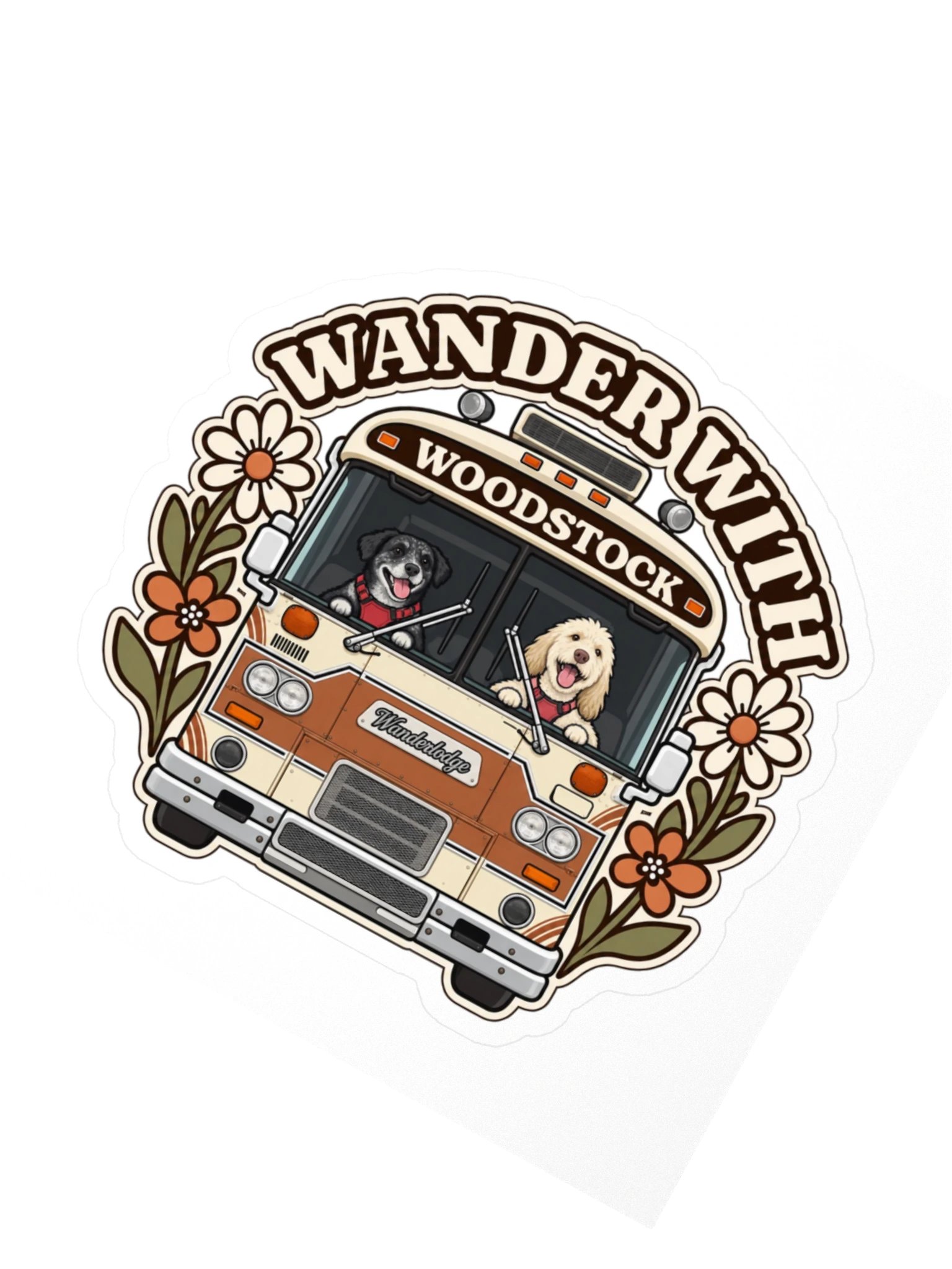 Woodstock Wildflower Sticker — Ember & Rain product image (2)