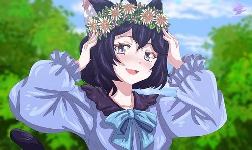 do these flowers make my eyes look good??? 💐🌷🌹🌸🌺

#vtuber #vtuberen #animegirl #neko