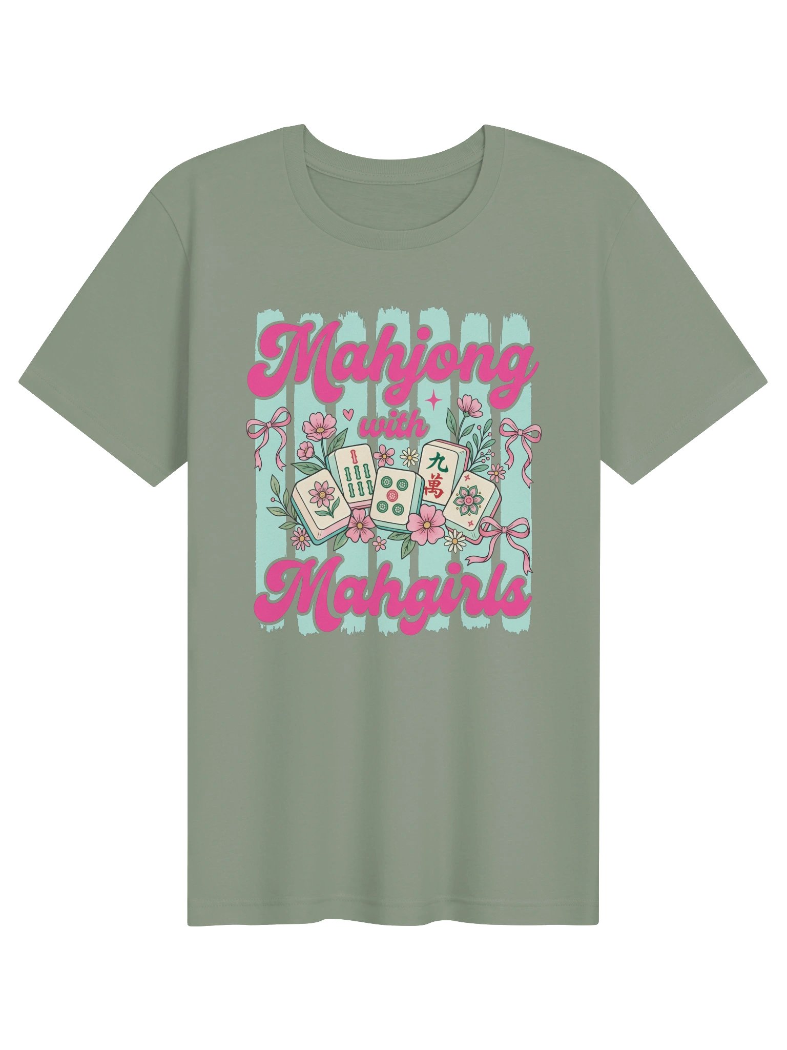 Mahjong With Mahgirls T-Shirt | Cute Mahjong Girls Game Night Tee product image (5)