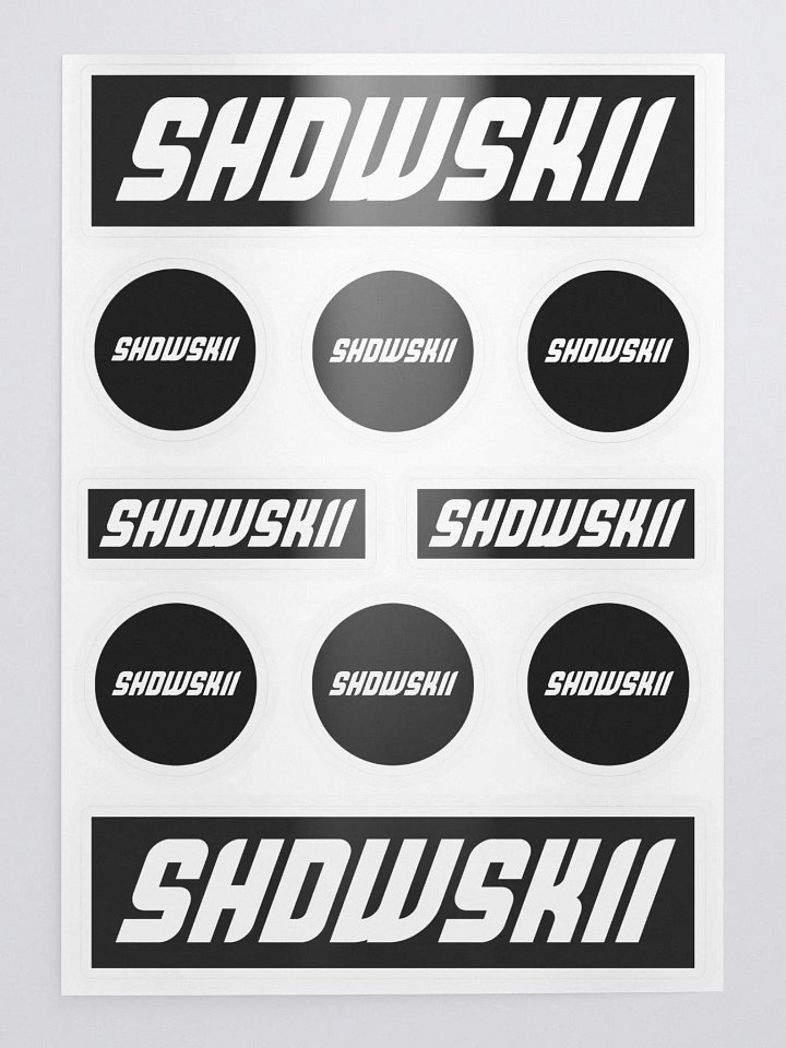 KISS CUT STICKERS / BLACK product image (1)