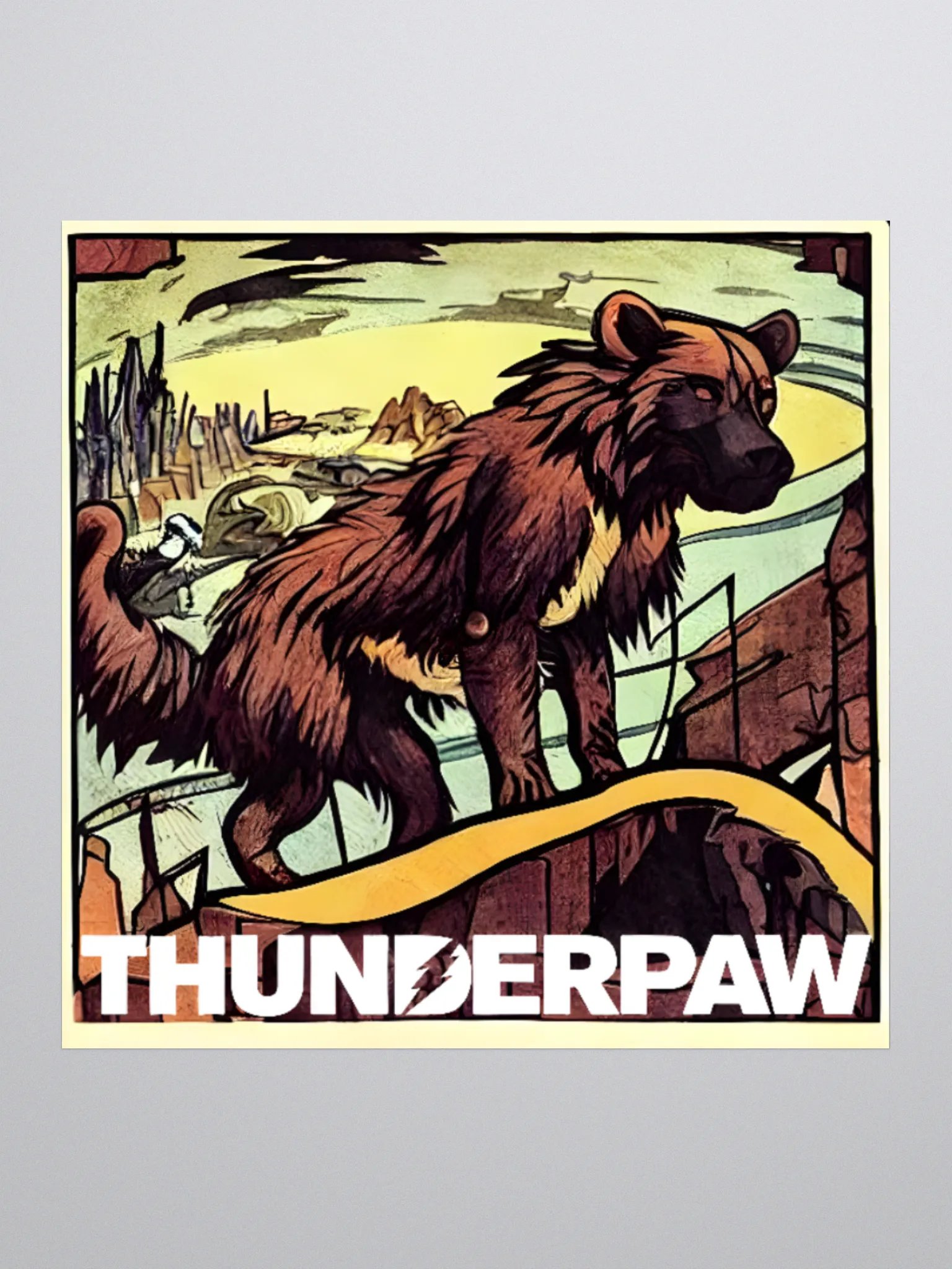 Thunderpaw Sticker 3 x 3 product image (1)