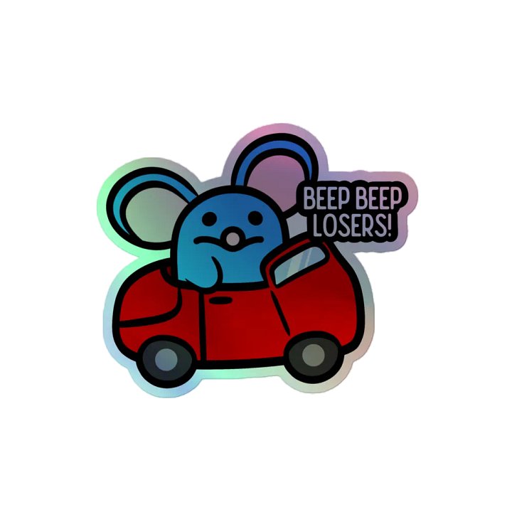 Beep Beep Holographic Sticker product image (2)