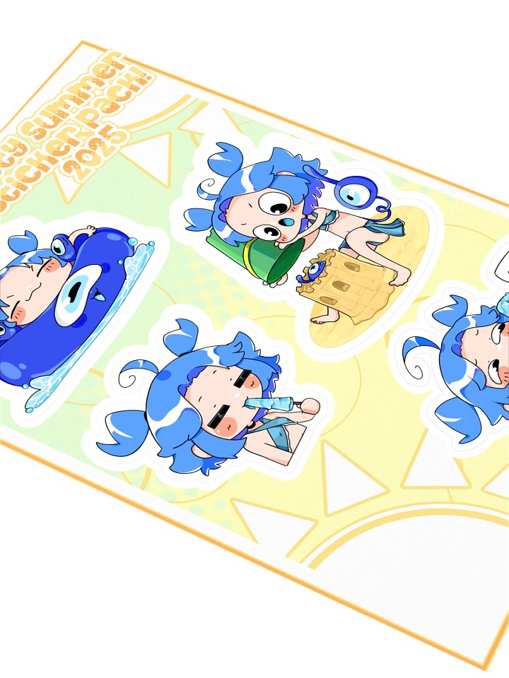 Summertime 2025 Set #1 - Sticker Sheet product image (2)