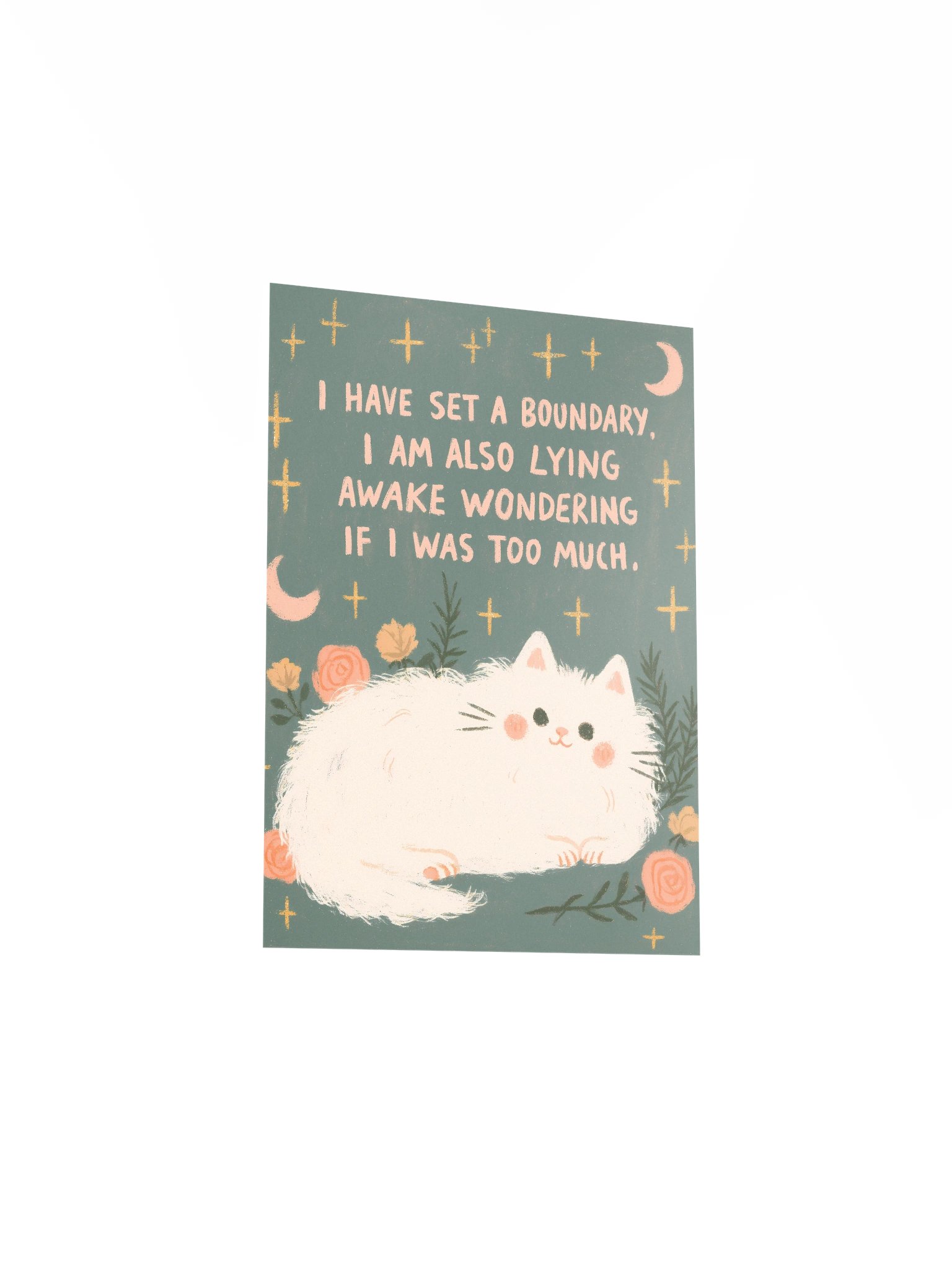Boundary Cat Quote Poster product image (21)