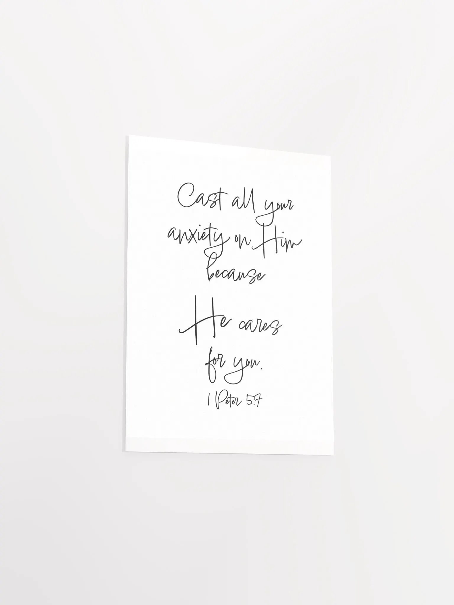 Cast Your Cares - Print product image (3)