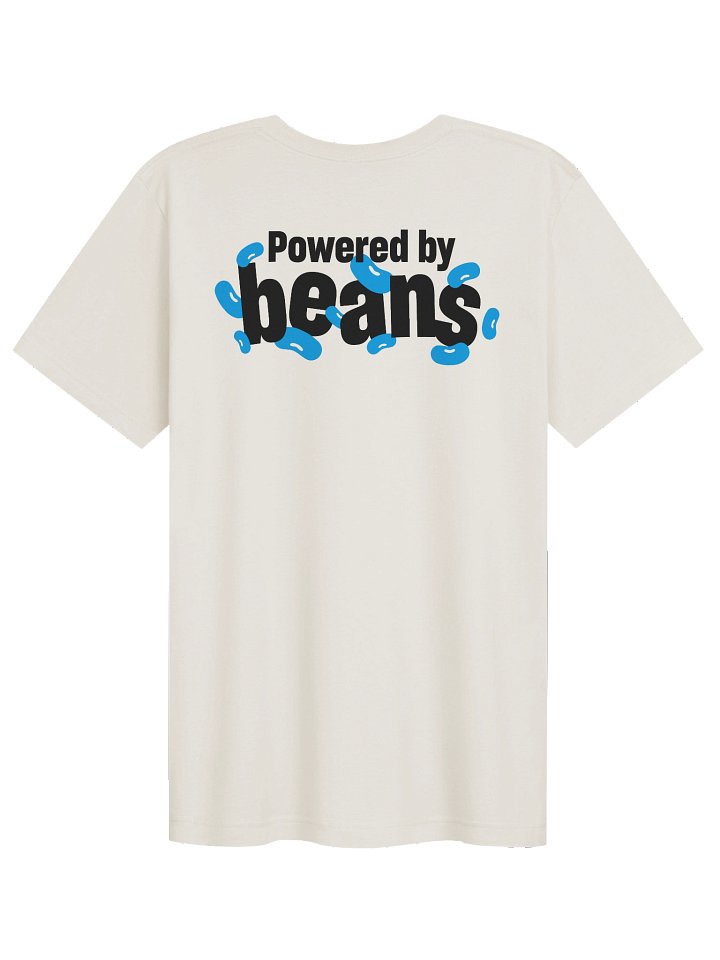 Powered by beans - T-shirt - Back design product image (2)