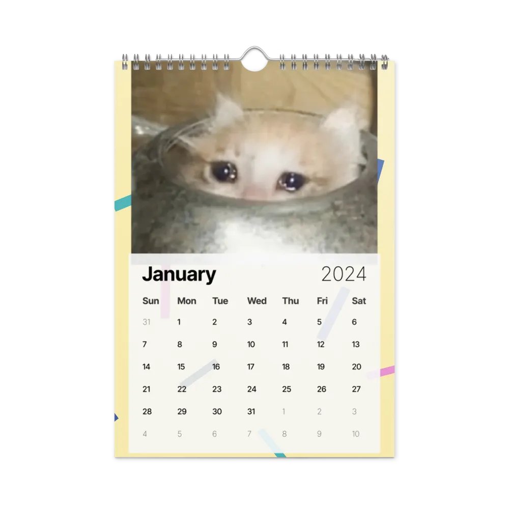 Wall Calendar (2024): Meme Cats product image (8)