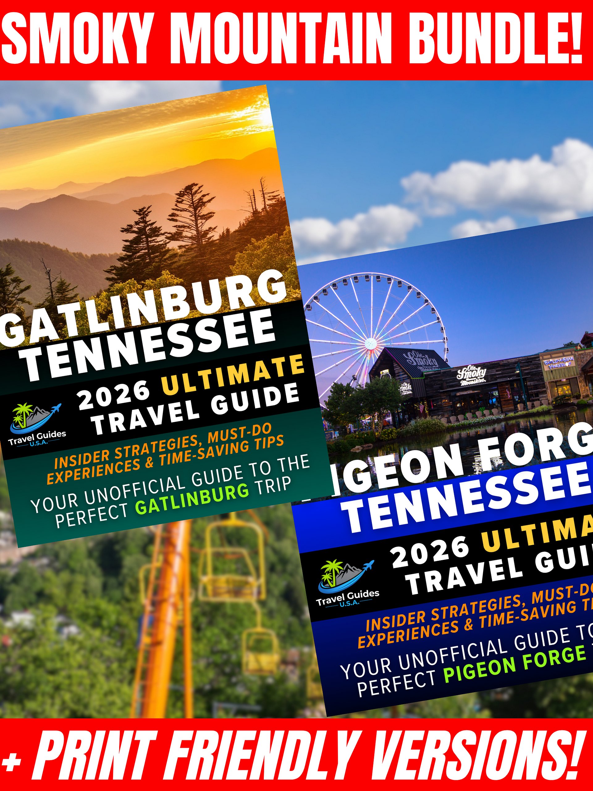 Gatlinburg + Pigeon Forge Travel Guide Bundle 2026 | Digital Guides + Printer-Friendly Versions product image (1)