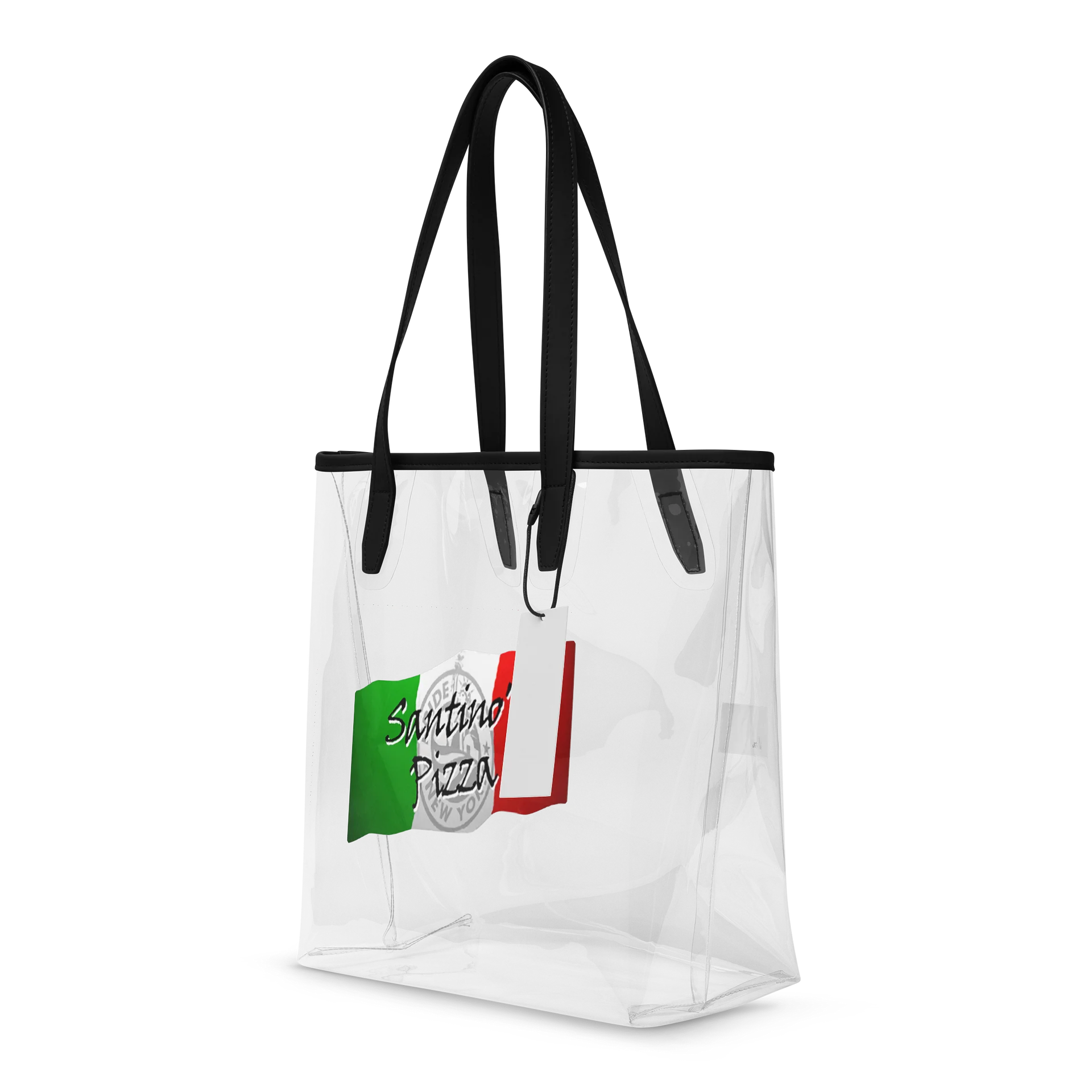Santino's Ny Pizza: Italian Flag Clear Tote Bag product image (3)