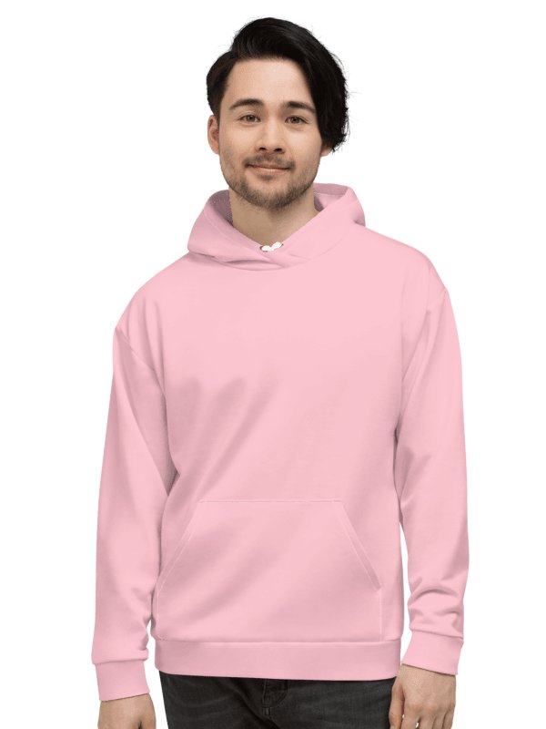 Plain Color Pink Hoodie product image (3)
