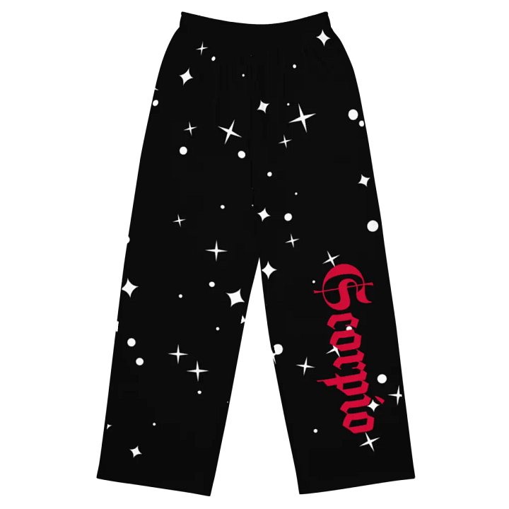 Starry Scorpio Unisex Wide-Leg Pants product image (1)