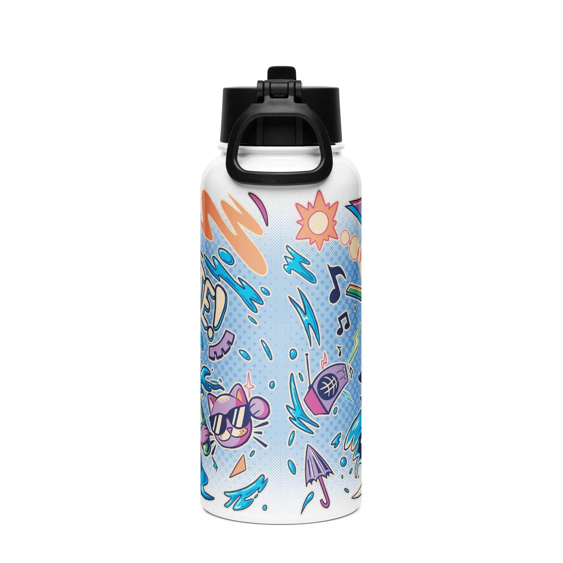 Hydrate (or DIEdrate) | Flip Straw Water Bottle product image (2)