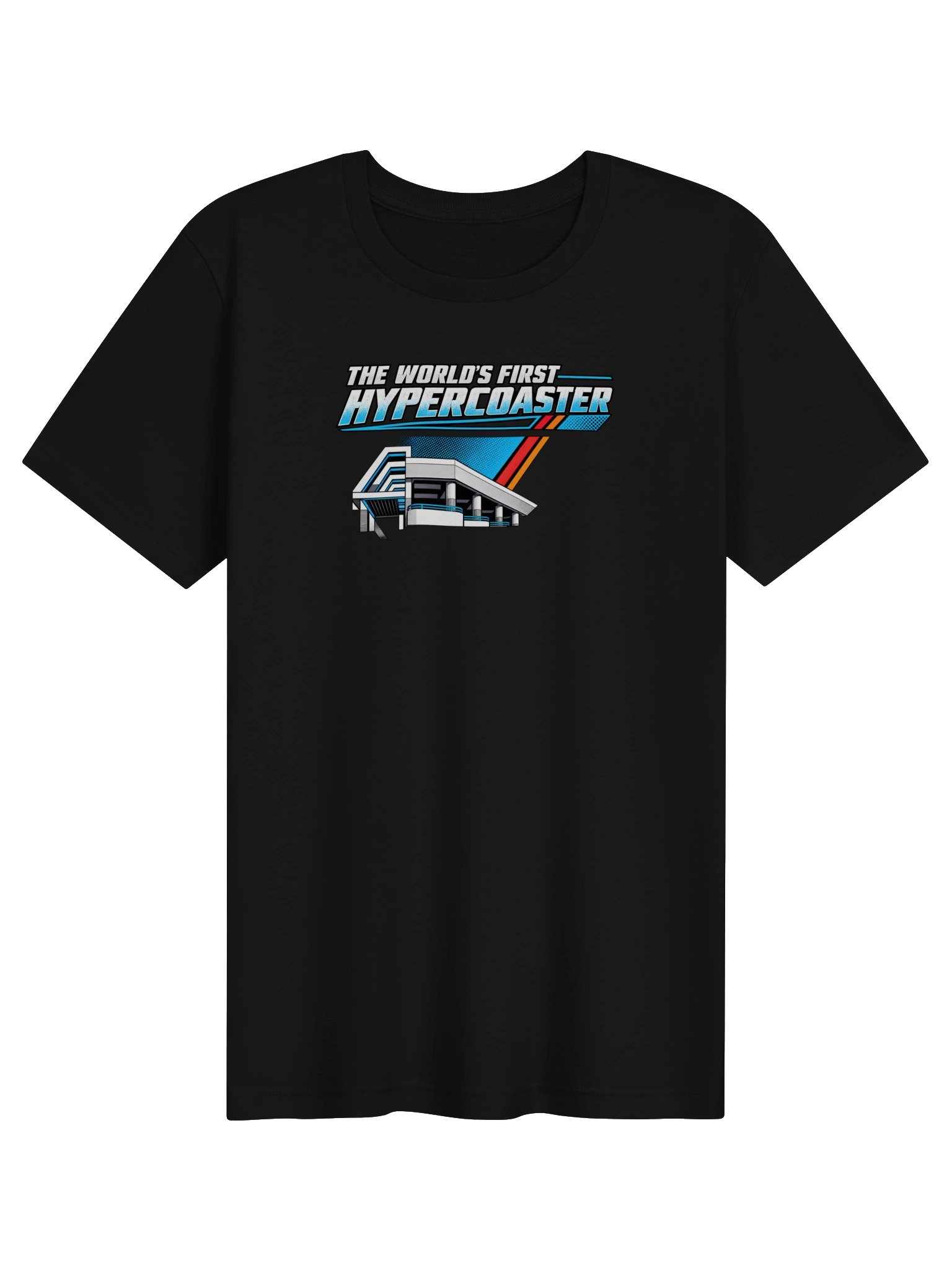The World’s First Hyper Coaster Retro Graphic Layout Tee product image (1)