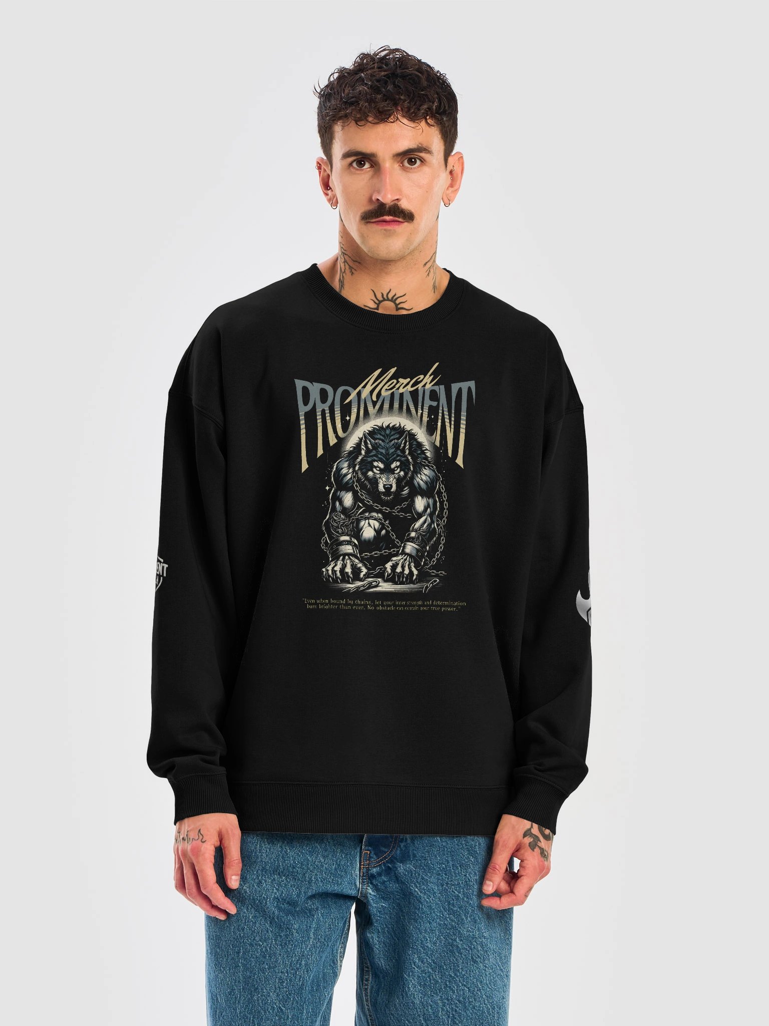 Wolf's Strength/ Action equals results Premium Sweatshirt product image (5)