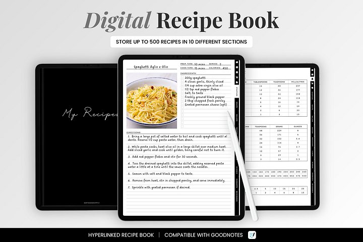 Digital Recipe Book - Black product image (1)