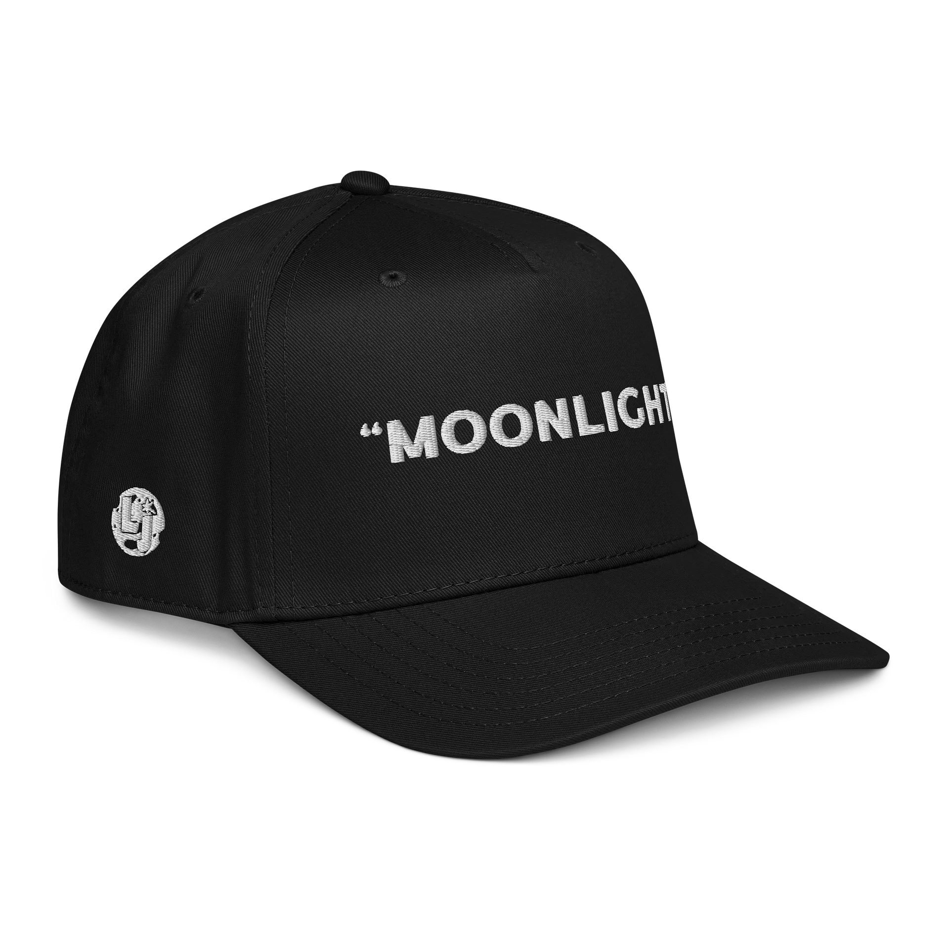 “Moonlight" Two Tone Baseball Cap in Black product image (4)